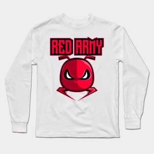 Red Army Ant Mascot Long Sleeve T-Shirt